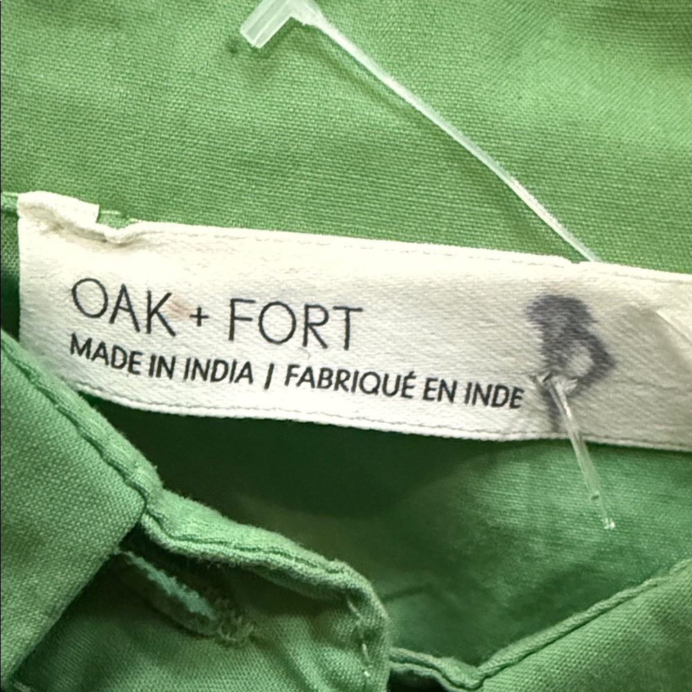 Oak + Fort pistachio Green Tiered mini Dress, Size Small, NWOTS - Picture 9 of 9